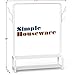 Simple Houseware 52-Inch Freestanding Closet Garment Rack with Storage Shelves and Coat/Hat Hooks, White