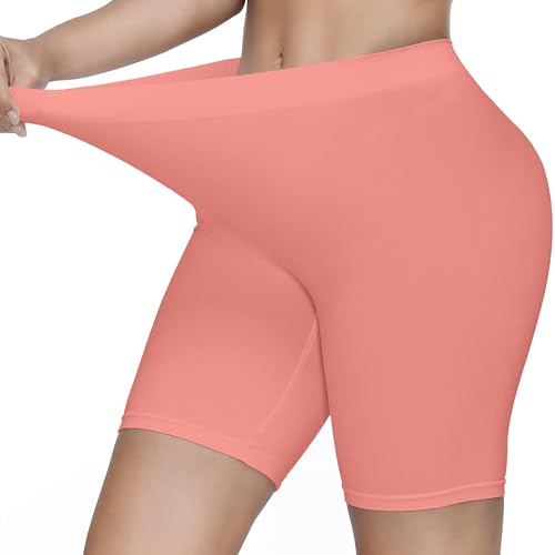Image of KYDA Women's Anti Bacterial Cycling Shorts, Under Skirt Biker Shorts, High Waist Stretchable Yoga Shorts & Gym Workout Skin Fit Shorties