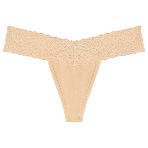 Lace Thongs For Women Thong Underwear Women Women's Thin Lace Panties T Back Low Waist Thongs For Women, Neutrals, #TOP2
