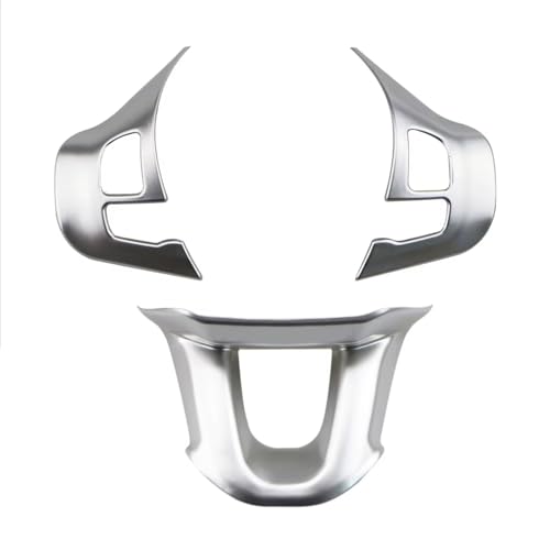 ԓ[fBO Compatible With Peugeot For 2008 208 2014-2018 3 ԗpXeAOzC[pl {^XCb`Jo[ XpR[ CeA[fBO gXebJ[(Silver1)