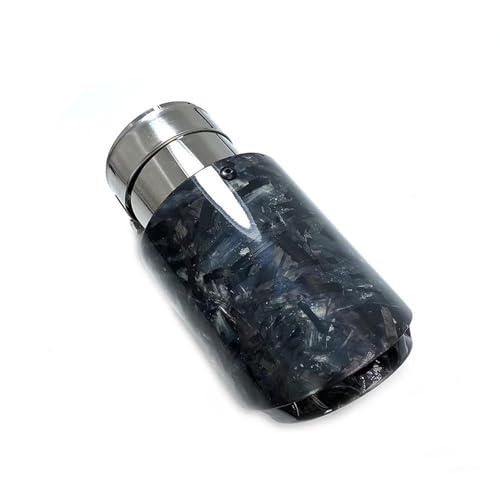 Tubo de escape universal para coche con punta de silenciador de carbono y triple salida de 80mm