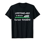 Gärtner mit Mähroboter Spruch