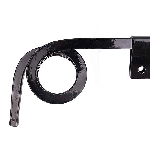 Image of Bar Type Truck Mud Flap Hangers Complete Kit, 3 Coiled, 0.640 inch Square Steel - Pack of 1 Pair Hanger w /All Mounting Brackets & Hardware (Mud Flap Hangers, 30 inch Straight)