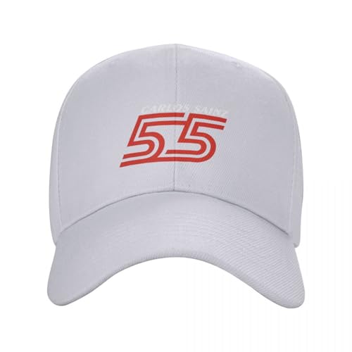CIZIEOE Carlos SAINZ 55 Gorra de béisbol Gorra de papá Gorra de Anime Gorra de Cosplay Gorras de Mujer Gorras de Hombre