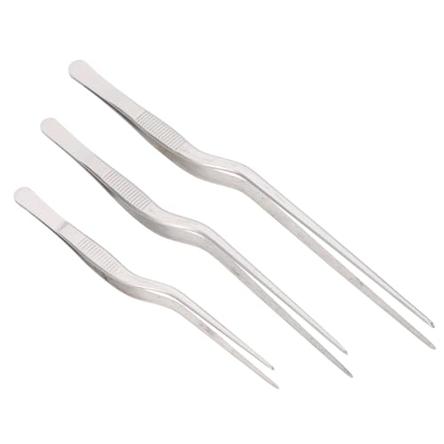 Amosfun 3pièces Pince à Arêtes De Poisson Acier Inoxydable Outil De Cuisine Pour Retirer Les Arêtes De Poisson Pince à Épiler Manuelle