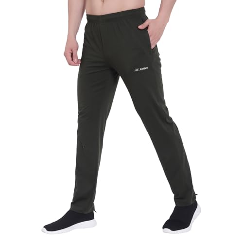 Image of Trackpants for Men - Regular Fit, Cotton Hoisery, Ultra Soft, Comfortable, Lightweight, Ziper Pockets, Front Zip, Back Pocket, Solid Mnimal