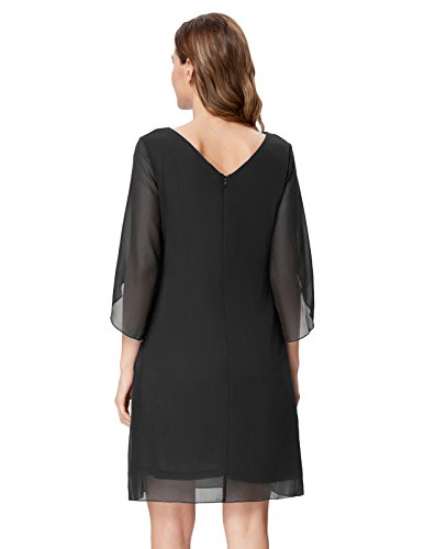 Grace Karin Women Summer Beach Chiffon Dress Loose Casual Tunic Shirt Dress Black Xl #TOP3