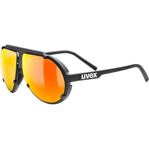uvex Esntl Pina Lunettes glaciers unisexes, bleu mat/argenté, taille unique