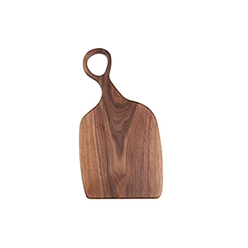 Hdbcbdj Tabla de cortar Irregular para bistec tabla de pan bandeja de postre con anillo colgante Tabla de cortar de corte Diseño creativo Placa de colocación Arte (Color: B)