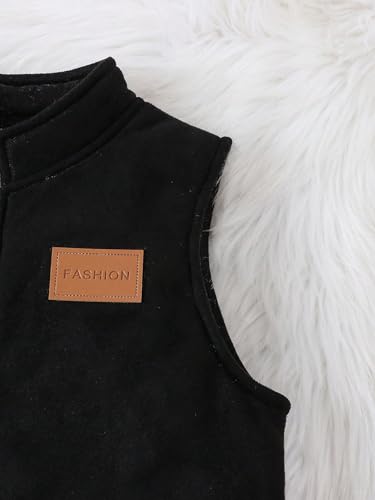 Toddler Boys Zip Up Vest Jacket Sleeveless Outerwear Lightweight Fall Winter Warm Coats for 4-7Y3