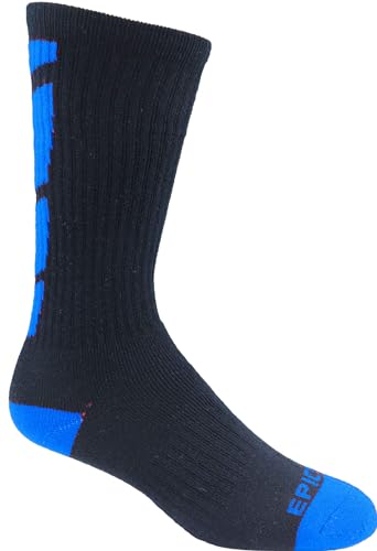 Epic Youth Frontcourt Back Calf Design - Cute Novelty Fun Design Crew-Socks (1-Pair)4