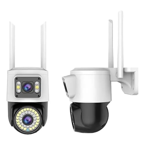 Câmera Wifi Lente Dupla 1080p Externa 360° À Prova D'água