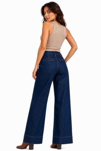 Image of Ben Martin Women High Rise High Waist Stretchable Baggy Oversized Loose Fit Casual Wear Denim Jeans