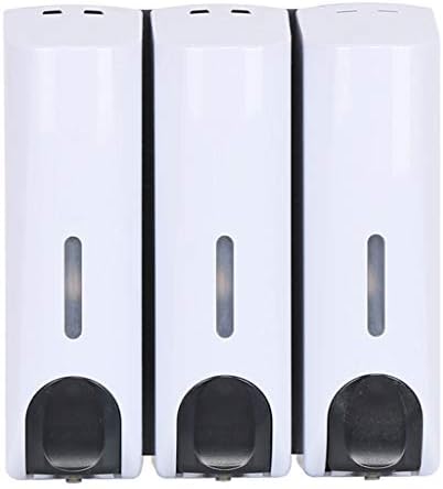 Soap Dispenser Wall-Mounted Soap Dispenser Hotel Household Chamber Soap and Shower Dispenser, Manual Shower Dispenser500ml（16.9oz） * 1/2/3Chamber Liquid Soap Dispenser Refillable Liqu