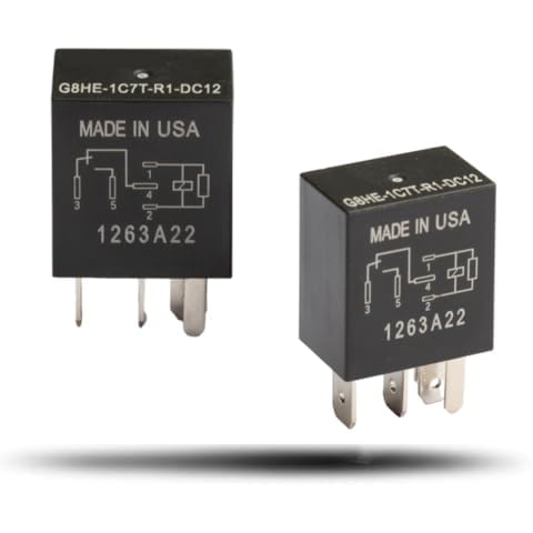 G8HE-1C7T-R1 DC12V 40A 5PINS Automotive Accessory Power Starter Relays for Car（2pieces） Cover