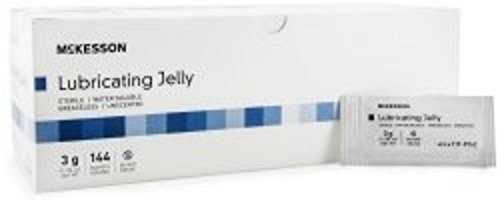 McKesson 16-8942 Lubricating Jelly, Individual Packets, Sterile, Case of 864 Packets