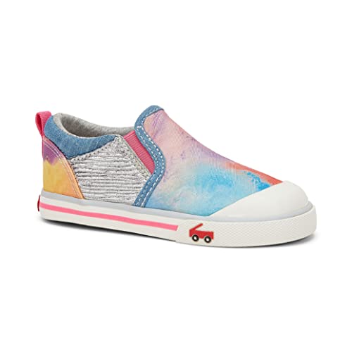 See Kai Run, Italya Sneakers for Little Kids, Silver Sky, Toddler 8