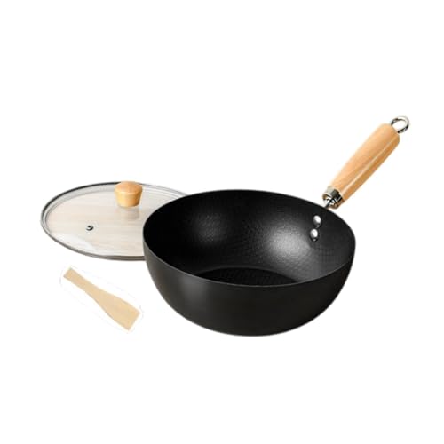 Wok de hierro con mango de madera, 18 cm miniatura 6