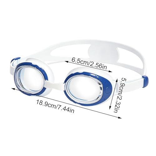 Lunettes de natation pour filles avec large silicone anti-buée - 4