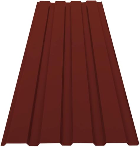 Tôle de bardage,Toiture ondulée en métal,Couverture métallique pour abri de jardin,Anti-rouille,Résistante aux intempéries UV,Kit de montage inclus,15...