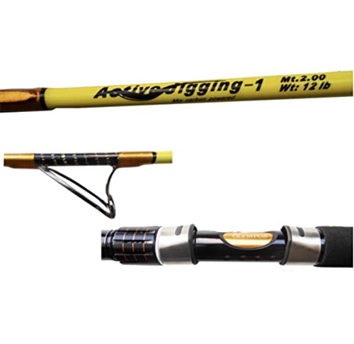 Canne de jigging 400g Stick Olympus noire 1,70 m pour animer les jigs lourds