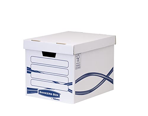 BANKERS BOX Fellowes Basic Grand conteneur Bleu/Blanc