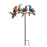 Metal Hummingbird Garden Stake, Colorful Outdoor Yard Decor, Durable Weatherproof Ornament for Patio, Lawn, and Garden Decoration(Hummingbird)