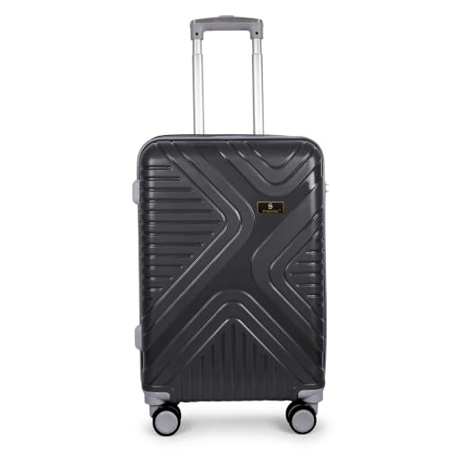 Image of Hardside Suitcase Set of 2 with Number Lock, Black, Polypropylene, 54cm 64cm 8-Wheel Spinner