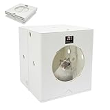 88L Pet Dryer Box 800W Quiet, 35-55℃ Adjustable, 3 Wind Speeds & 90-Min Timer, Clear View Window for Cats & Dogs Up to 44 lbs, Foldable Drying Chamber, 5.9ft Cord, White