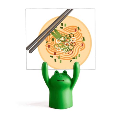 Support de table grenouille anti-taches pour manger vos nouilles