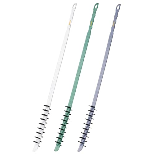 3PCS Washing Machine Cleaning Brush, Flexible Nylon Bristles Laundry Brush, 0.8x23.6in Effective Reusable Cleaning Tool for Washing Machine Drums Wash Cleaner Front Load Washer Cleaner