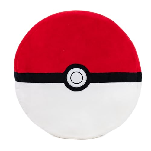Image of Mirada Pokemon Face Soft Plush Toy - 30cm | Official Licensed Stuffed Character Cushion for Kids & Fans | Super Soft & Cuddly | Ideal Gift for Birthday /Christmas /Diwali