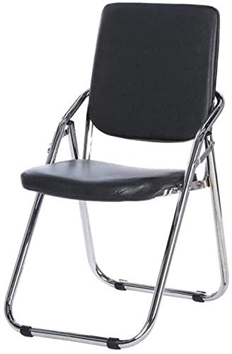 Chaises Longues de Jardin Pliables Rembourrées Noir pour Siège de Bureau