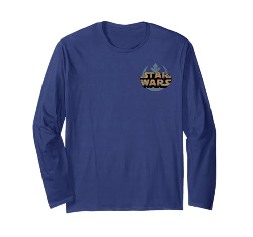 T-shirt Star Wars Rebel Logo Retro Line 1977 manches longues vintage