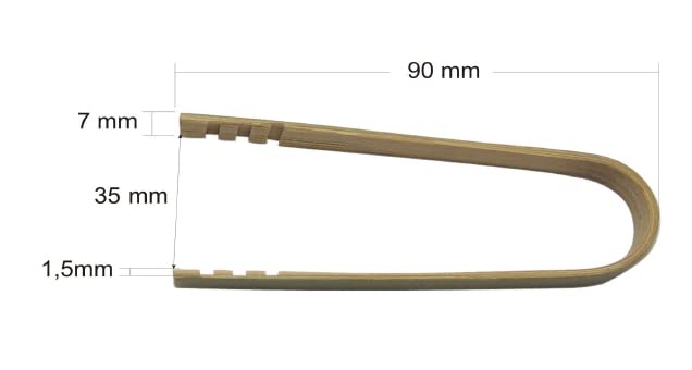 Pinces bambou 9cm