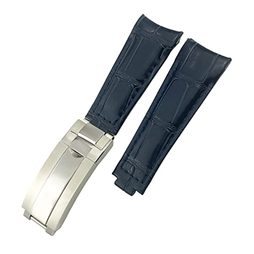 Bracelet montre cuir 20mm incurvé résolvant le vide entre le boîtier et la sangle Submariner Hulk