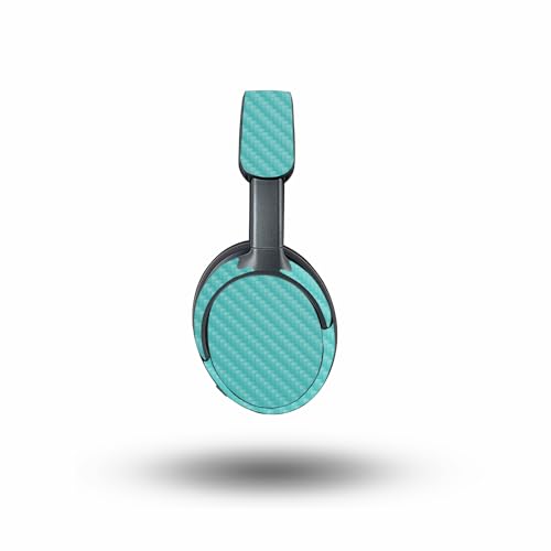 Image of MightySkins Carbon Fiber Skin Compatible with Bose QuietComfort Ultra - Solid Turquoise | Protective, Durable Textured Carbon Fiber Finish | Easy to Apply