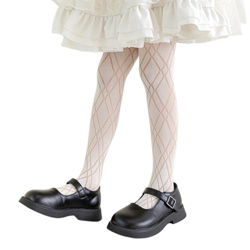 Tights, Mesh Hollowed Leggings for Girl Stretchy Stockings 0-13Y Girls Spring Sweet Pantyhose Kids Dress Decors