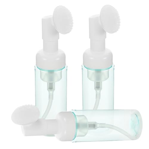 VALICLUD Botella De Espuma De 3 Piezas Botella De Loción Mousse con Cepillo Dispensador De Bomba De Espuma Botellas Rociadoras De Espuma Jabón Limpieza Principal Artículos De Tocador