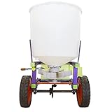 TECHTONGDA 220lb Fertilizer Spreader Broadcast Spreader ATV Tow Behind Fertilizer Salt Seed Ice-melt Spreader