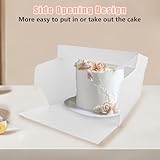 ASelected 6PCS 12 Inch Square Box and Matching Premium Masonite Board,Cake Drum,Tall Box For Cake Decoration Transport Protection - Image 4