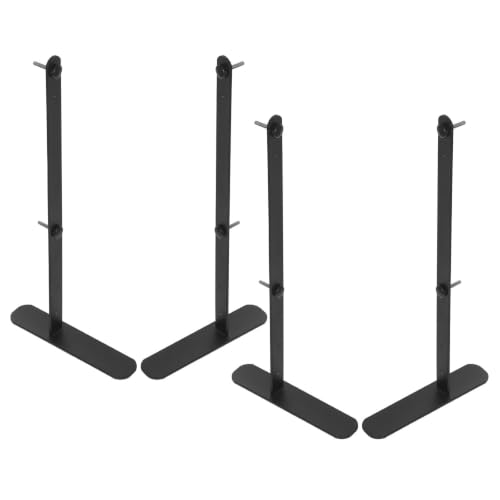 PATKAW 4pcs Height Adjustable Desk Pegboard Display Stand Made of Carbon Steel with Sleek Industrial Look, Smooth Adjustment Experience, for Office and Workspace Organization