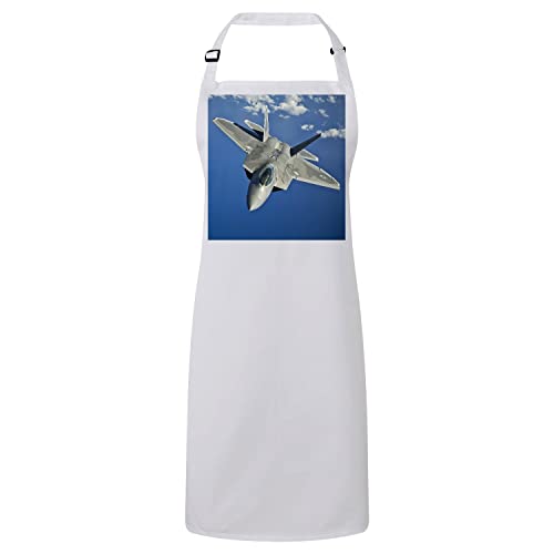 Tablier cuisine blanc avion de chasse militaire le cadeau idéal pour passionné
