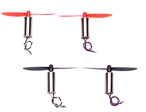 Youngrc 8520 Coreless Motor 8.5 X 20Mm Brushed Motors + 55Mm Cw Ccw Propeller For Diy Micro Qx95 Qx110 Quadcopter Rc Drone #TOP4