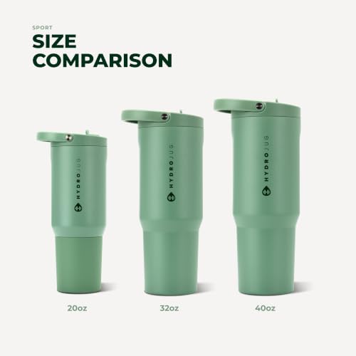 Image of HydroJug Sport 32 oz Insulated Stainless Steel Water Bottle, Sage