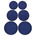 Pyrex (2) 7402-PC 6/7 Cup Blue (2) 7201-PC 4 Cup Blue (2) 7200-PC 2 Cup Blue Food Storage Dish Lids - 6 Pack