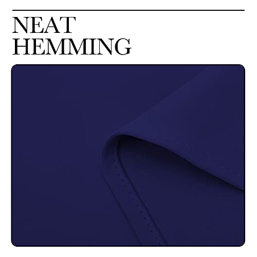 Image of NICETOWN Navy Blue Blackout Curtains 40 inches Length for Kitchen, 2 Panels, 29 inch Wide, Thermal Insulated Decoration Drapes for Small Window