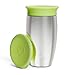 Munchkin Stainless Steel Sippy Cups for Toddlers 1-3, Spill Proof Miracle 360 Cup, Insulated, 10 Ounce, Green