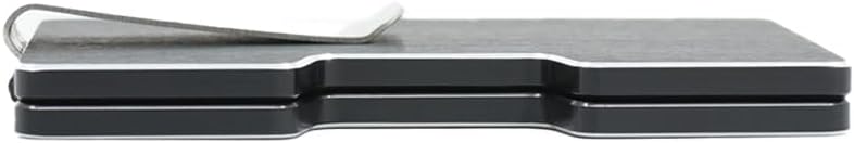 Miniatura 2 de Cartera de metal RFID de aluminio cepillado The Nova by Zuboot Cartera segura, moderna y elegante para hombre diseñada para llevar en el bolsillo