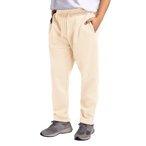 Pantalones de chándal anchos para hombre, holgados, pierna recta, pantalones de deporte, elásticos, holgados, holgados, holgados, pantalones de chándal para correr, pantalones de chándal de pierna